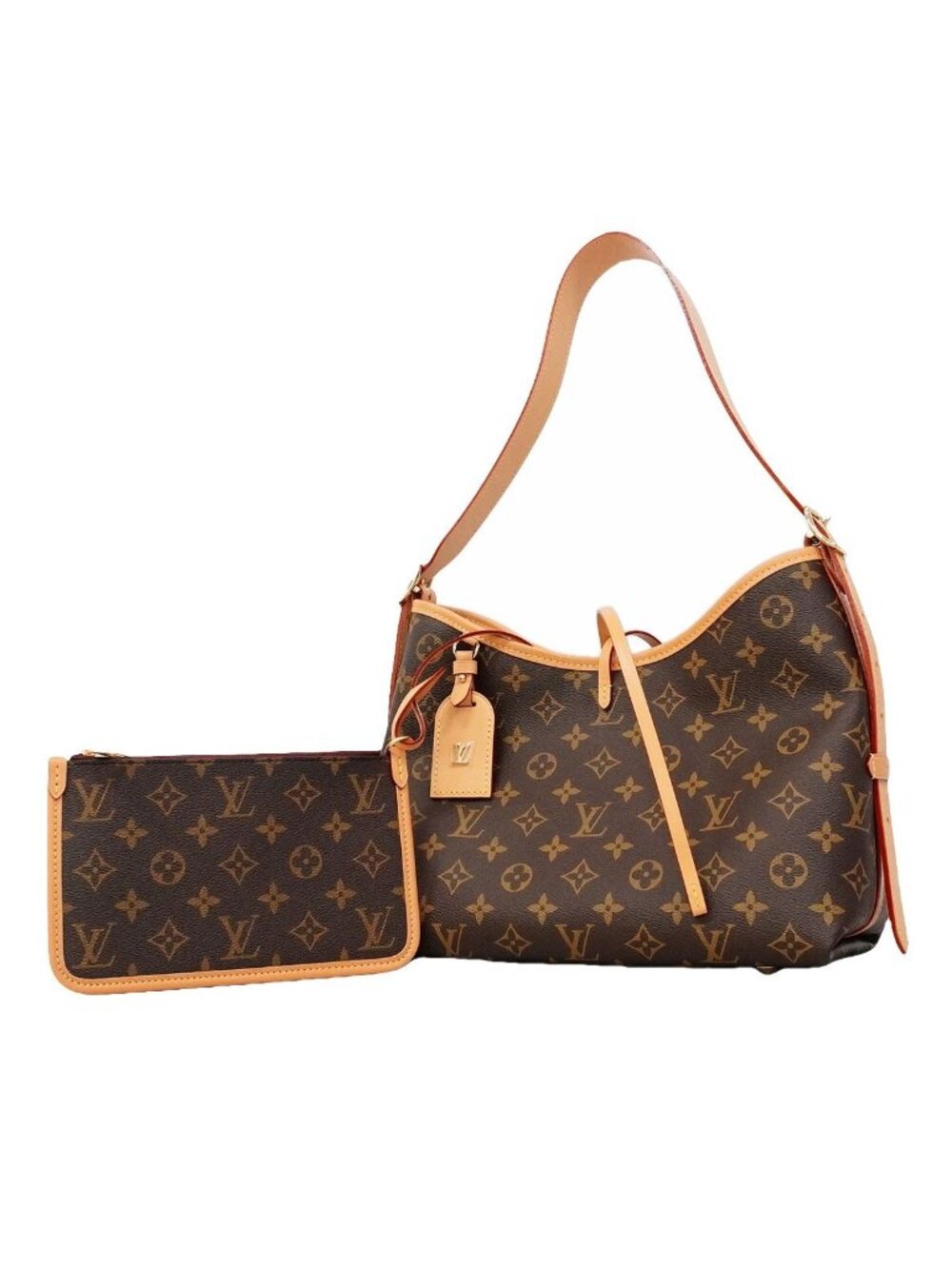 Louis Vuitton Shoulder Bag Monogram Carryall NMPM Brown